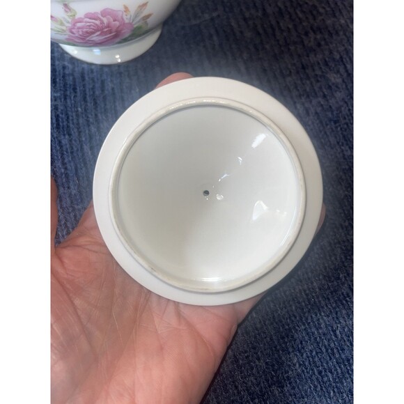 Made In Occupied Japan Fuji China Sugar Bowl With Handles - Picture 7 of 11